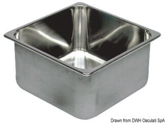 Lavello inox 360 x 360 x 150 mm 50.187.33 Osculati