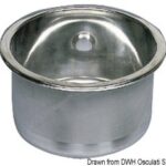 Lavello inox tondo 285 x 180 mm 50.187.35 Osculati