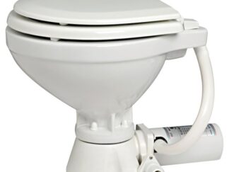 WC elettrico 12 V tavoletta legno 50.205.12 Osculati