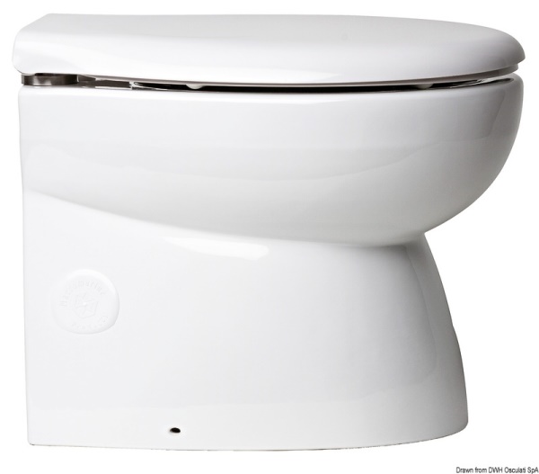 WC Silent Elegant 12 V posteriore dritto 50.216.01 Osculati