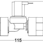 Elettrovalvola Tecma plastica 12 V 50.226.65 Tecma