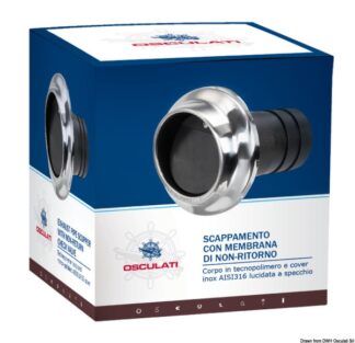 Uscita scappamento per tubi 110 mm 51.386.09 Osculati