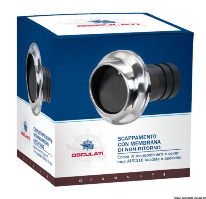 Uscita scappamento per tubi 50 mm 51.386.03 Osculati