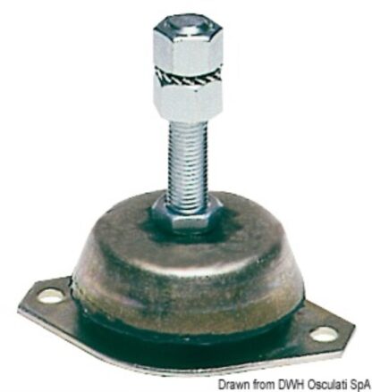 Supporto antivibrante zincato 200 kg 51.656.02 Osculati