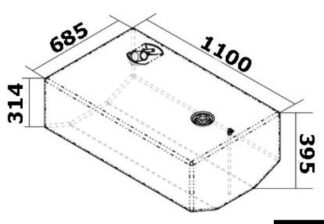 Serbatoio carburante 270 l 52.032.17 Osculati