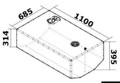 Serbatoio carburante 270 l 52.032.17 Osculati