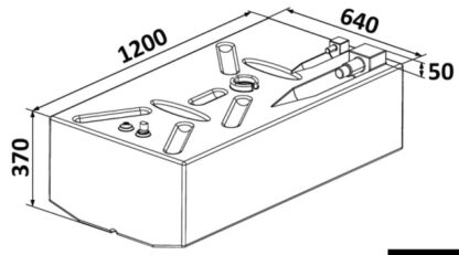 Serbatoio Polietilene 239 l 52.035.04 Osculati