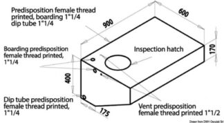 Serbatoio per acqua 158 l 52.195.20 Osculati