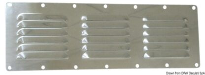 Griglia areazione 115 x 127 mm + antizanzare 53.021.07 Osculati