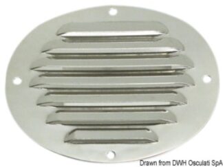 Presa d'aria ovale inox 116 x 128 mm 53.022.01 Osculati