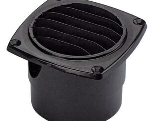 Presa d'aria ABS con collare mm 126 x 126 nera 53.273.04 Osculati