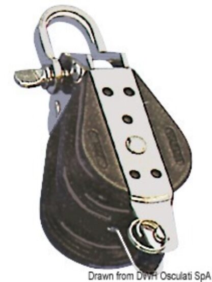 Bozzello sfere 2 pulegge grillo arricavo 6x22 55.031.06 Viadana