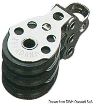 Bozzello 3 pulegge 6x25 55.040.05 Viadana