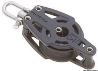 Bozzello 1 puleggia girevole bloccabile arricavo A 55.051.01 Viadana