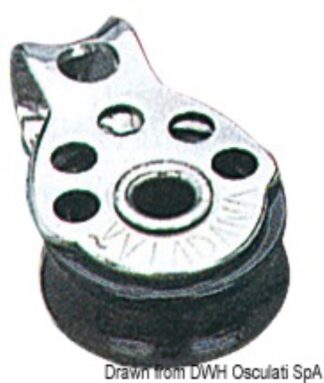 Microbozzello inox 1 puleggia 17x5 55.090.01 Viadana