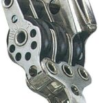 Bozzello inox 3 pulegge arricavo strozzatore 17x5 55.090.11 Viadana