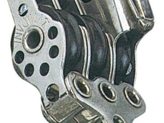 Bozzello inox 3 pulegge arricavo strozzatore 17x5 55.090.11 Viadana