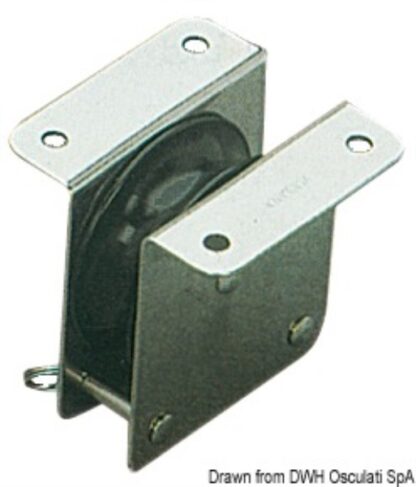 Bozzello inox incasso 1 puleggia 55x12 55.240.02 Viadana