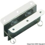 Bozzello inox incasso 2 pulegge 33x10 55.240.04 Viadana