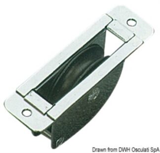 Bozzello inox incasso 1 puleggia 40x5 55.241.03 Viadana