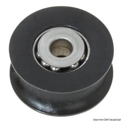 Puleggia in delrin su sfere inox mm 44 Ø 14 55.244.05 Viadana