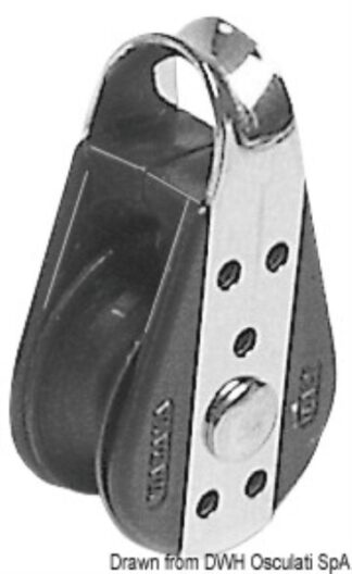 Bozzello inox 1 puleggia 22x6 55.250.01 Viadana