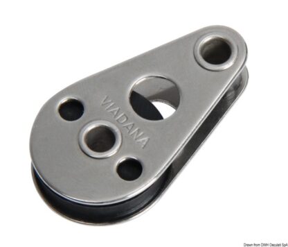 Bozzello inox 1 puleggia piatto 25x8 55.511.78 Viadana