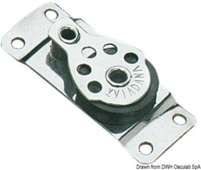 Bozzello inox 1 puleggia piatto 25x6 55.516.75 Viadana