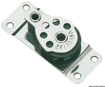 Bozzello inox 1 puleggia piatto 25x8 55.516.78 Viadana