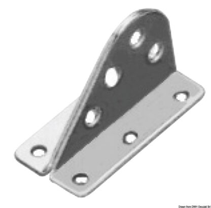 Attacco inox strallo 60x34x38 mm 58.604.00 Viadana