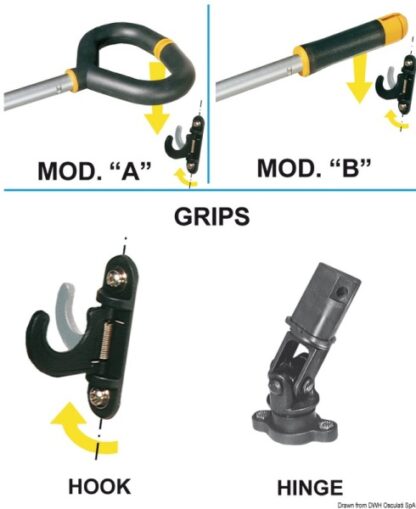 Stick Friend dritto 585/821 mm 60.663.02 Osculati