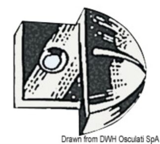 Terminale nylon per rotaia 25 mm 61.116.30 Viadana