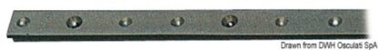 Rotaia lega leggera anodizzata 22x3 mm 2 m 61.510.93 Viadana