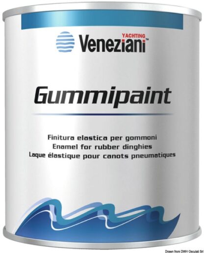 Antivegetativa Gummipaint grigia 0,5 l 65.009.12GR Veneziani
