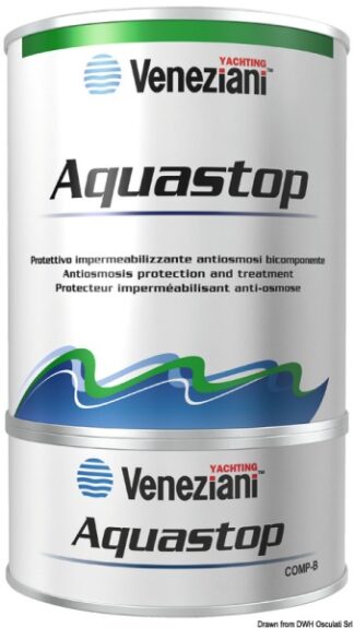 Fondo Aquastop azzurro trasparente 0,75 l 65.023.00 Veneziani