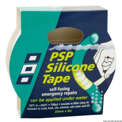 Nastro in silicone autoamalgamante bianco 65.115.11 PSP Marine Tapes