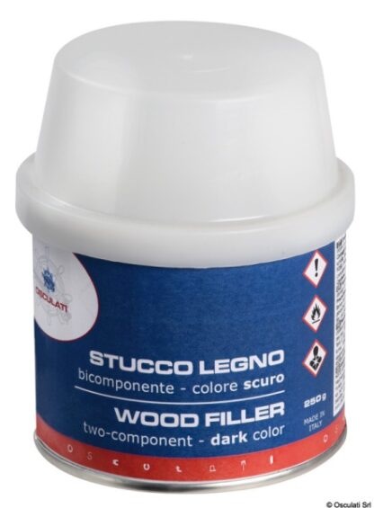 Osculati 65.520.14 Stucco Legno Bicomponente Scuro 150 Ml