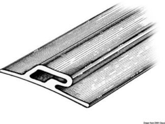 Profilo paracolpi 3,5x60x16 mm grigio RAL 7012 66.021.03 Osculati