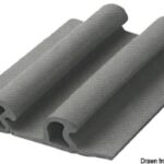 Profilo doppio 115x21,4 mm grigio 66.023.02 Osculati