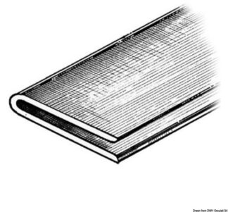 Profilo grigio chiaro RAL 7035 2x2x40 mm 66.026.02 Osculati