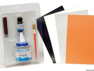 Kit ripara gommoni neoprene Neptune grey RAL 7046 66.235.04 Adeco