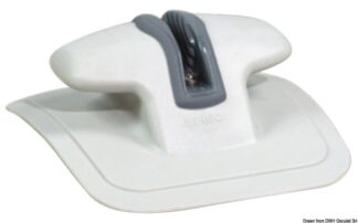 Bitta prua Fast Rubber con strozzascotte RAL 7035 66.320.01 Osculati