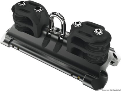 Carrello randa 1 grillo e pulegge doppie rinvio 68.712.01 Lewmar
