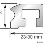 Rotaia con bulloni 1 68.746.01 Lewmar