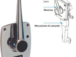 Controllo motore Lewmar leva singola 69.810.00 Lewmar