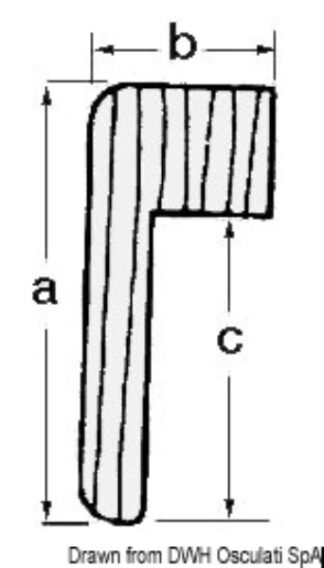 Profilo teak per cornici 71.042.00 71.043.00 ARC