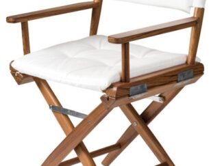 Sedia teak pieghevole rivestimento bianco 71.323.21 ARC