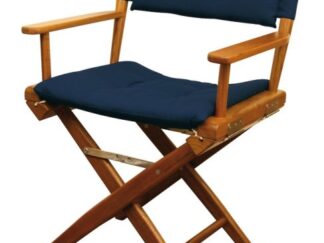 Sedia teak pieghevole imbottita blu navy 71.326.30 ARC