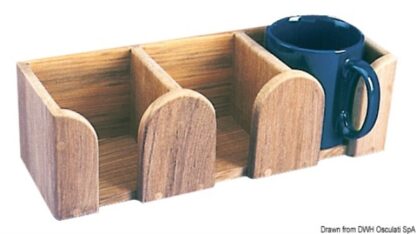 Porta tazze 3 posti teak 71.371.20 ARC