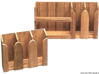 Porta tazze teak 312x108x250 mm 71.602.04 ARC